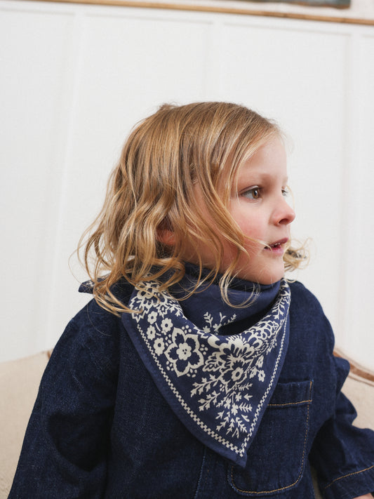 Foulard Kids Mysore bandana Marine