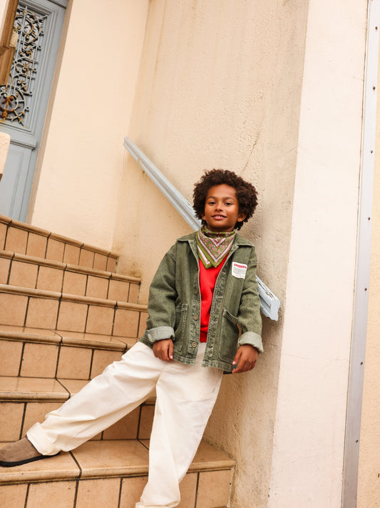 Foulards Bébé, Enfant Delhi Menthe 5O cm