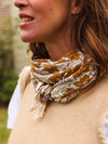 Foulard Adulte lurex Camel 100 cm