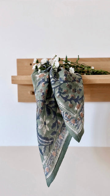 Duo Foulard Matchy Matchy 1 grand et 1 petit So Family Laine Brousse