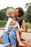 Duo Foulard Matchy Matchy 1 grand et 1 petit So Family CANNELLE