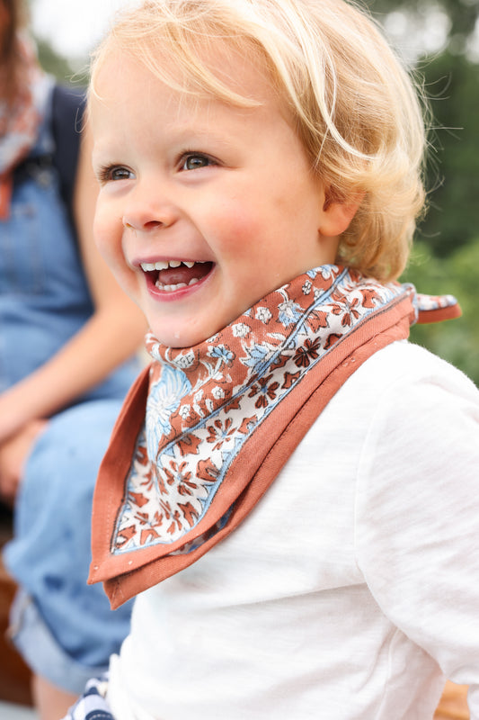 Foulards Bébé, Enfant Delhi Cannelle 5O cm