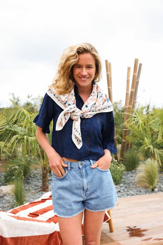 Delhi Prussia scarf 100 cm