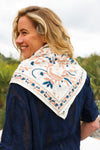 Foulard Adulte Delhi Prusse 100 cm