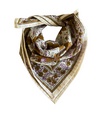 Foulard Lurex Camel 50 cm