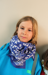 Duo Foulard Matchy Matchy 1 grand et 1 petit Mumbai Saphir