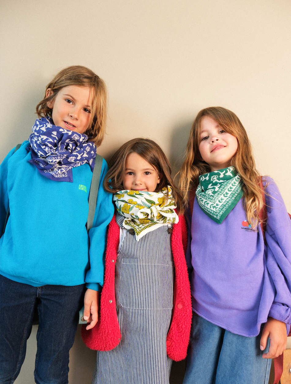 Foulard Adulte Mumbai Saphir