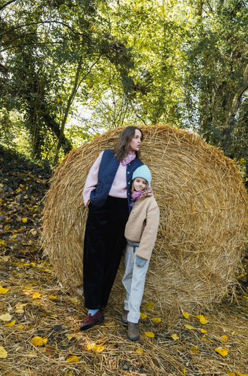 Duo Foulard Matchy Matchy 1 grand et 1 petit So Family Bellis Poudré