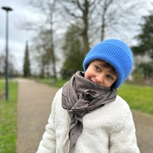 Foulard  Adulte Leo Charbon 100 cm
