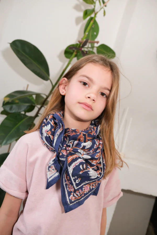 Duo Foulard Matchy Matchy 1 grand et 1 petit So Family MINUIT