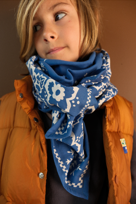Foulard Adulte Mysore bandana Ciel