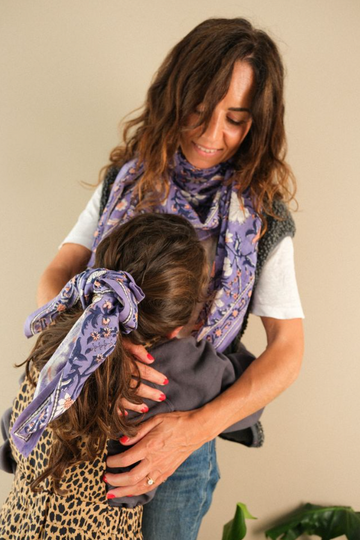 Foulard Matchy Matchy 1 grand et 1 petit Parme