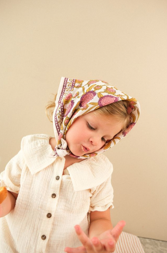 Foulards Bébé, Enfant Pink Pondichery 50 cm