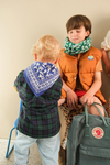 Duo Foulard Matchy Matchy 1 grand et 1 petit Mumbai Saphir