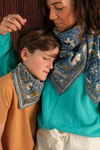 Duo Foulard Matchy Matchy 1 grand et 1 petit So Family Céladon