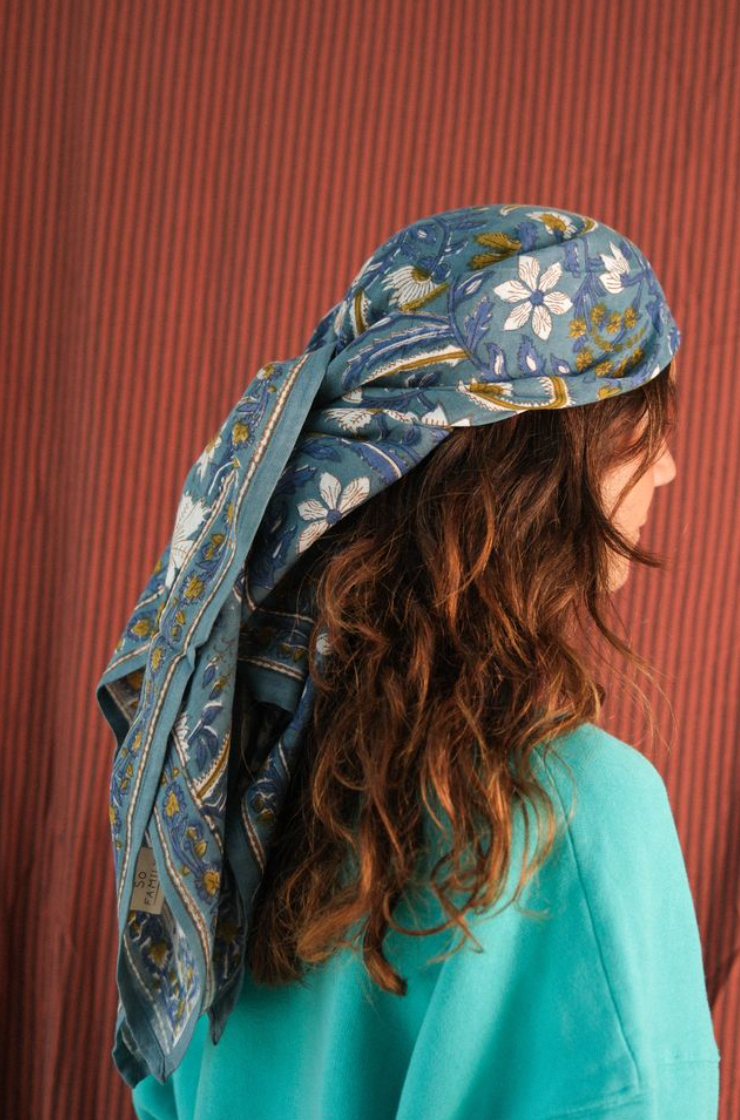 Foulard Adulte Dheli Celadon 100 cm