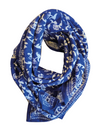 Duo Foulard Matchy Matchy 1 grand et 1 petit Mumbai Saphir
