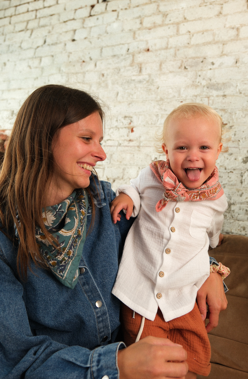 Foulards Bébé, Enfant Delhi Blush 5O cm