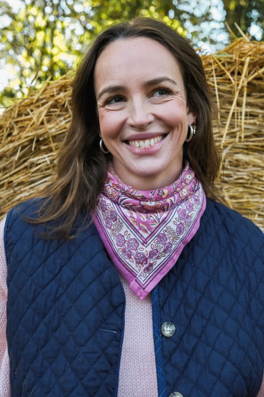 Duo Foulard Matchy Matchy 1 grand et 1 petit So Family Bellis Poudré