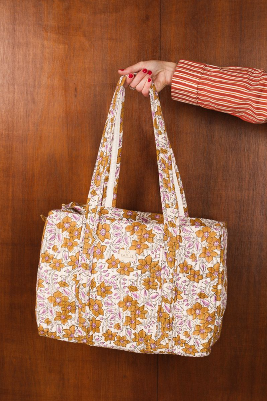 Sac week end Lurex Camel