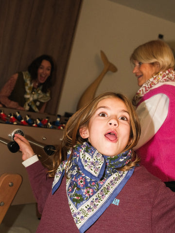 Foulard  Adulte Dheli Lavande 100 cm