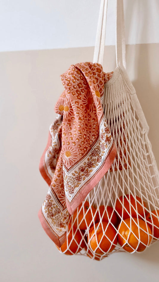 Duo Foulard Matchy Matchy 1 grand et 1 petit So Family Patchwork Blush