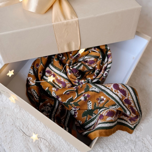 Duo Foulard Matchy Matchy 1 grand et 1 petit So Family Cumin