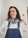 Foulard  Adulte Bleu en Lurex 100 cm