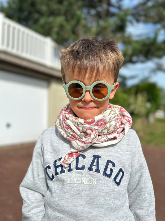 Duo Foulard Matchy Matchy 1 grand et 1 petit So Family Blé