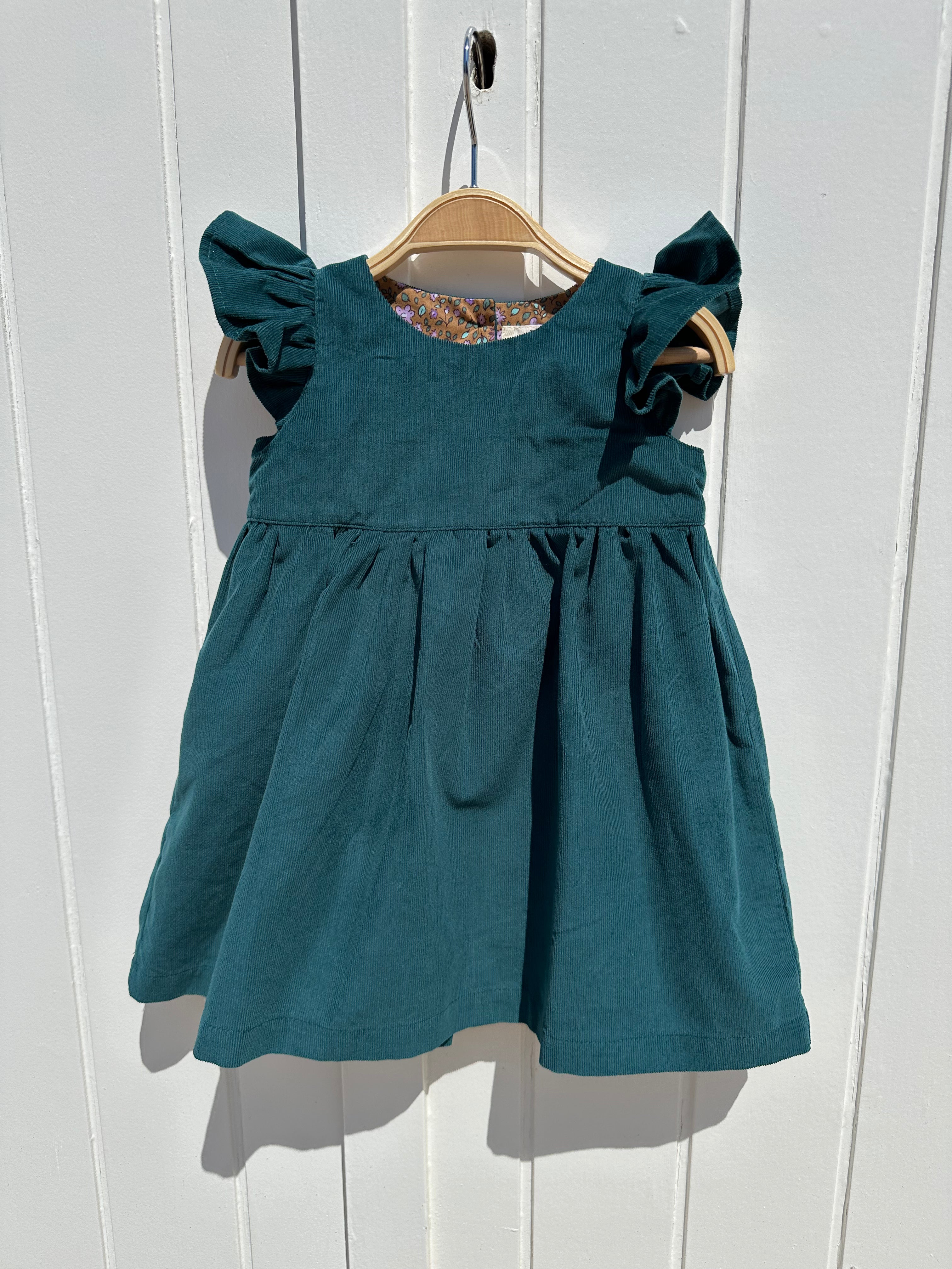 Robe Jade Velours salicorne