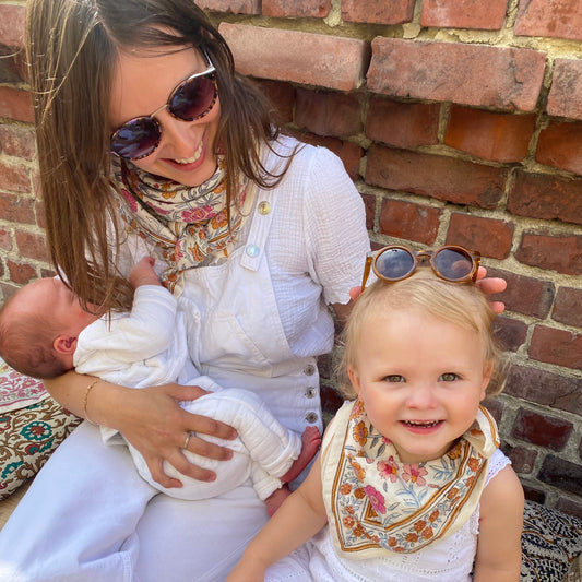 Foulards Bébé, Enfant Delhi Azur 5O cm