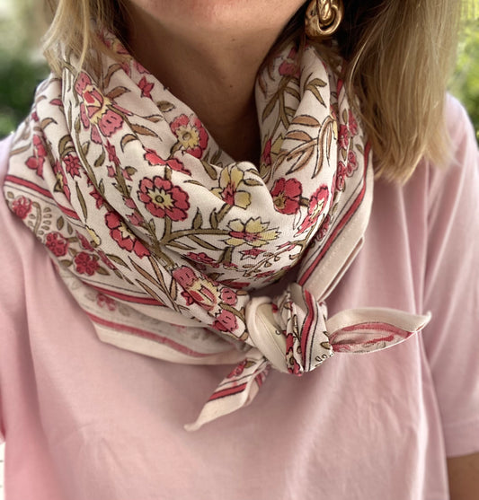 Foulard  Adulte Dheli Blé 100 cm