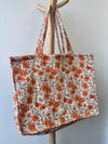 Sac cabas lurex corail