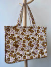 Sac cabas lurex Camel
