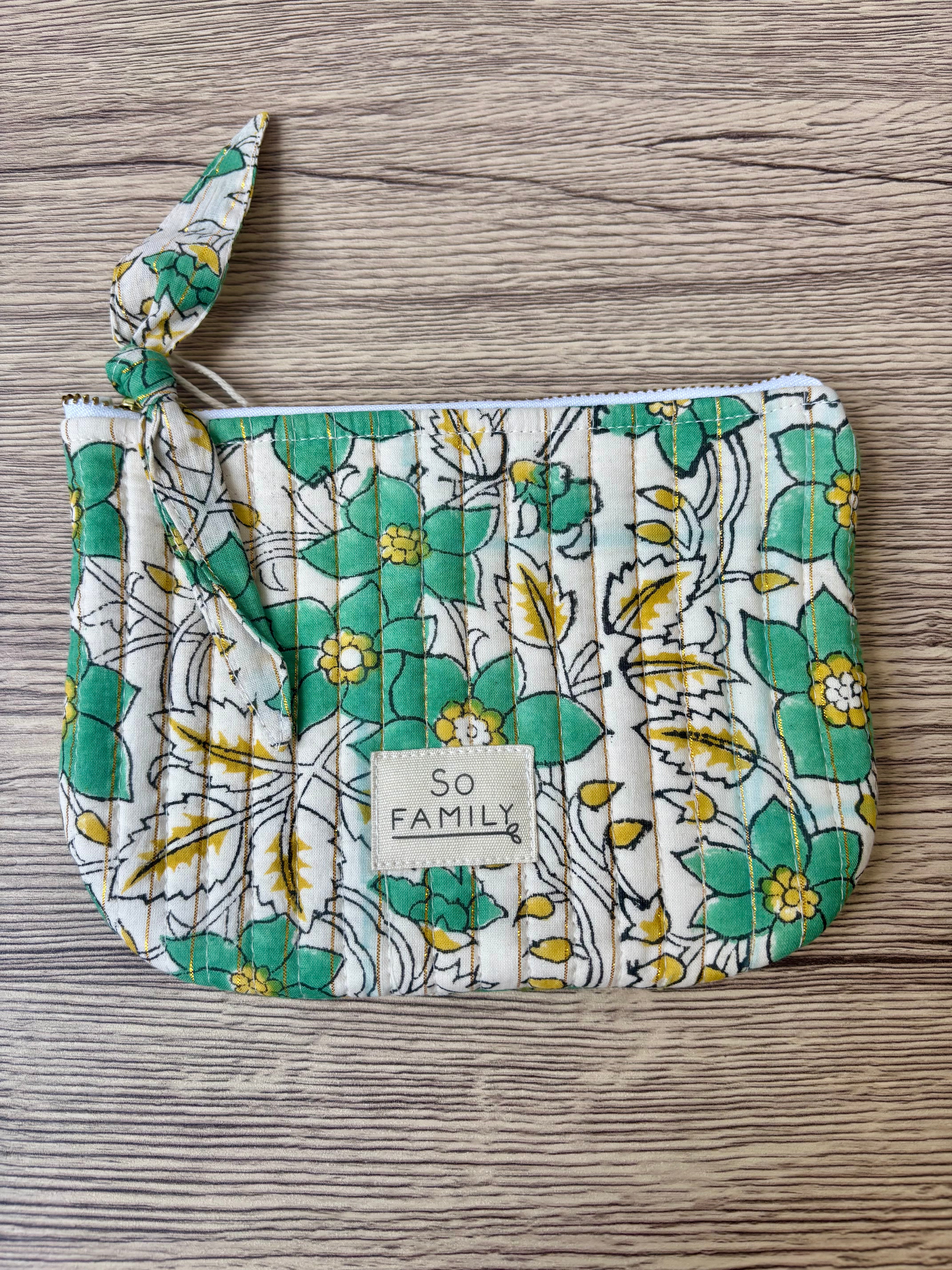 petite pochette Lurex Vert Anis