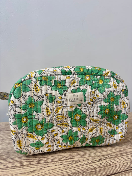Trousse de Toilette Lurex Vert Anis