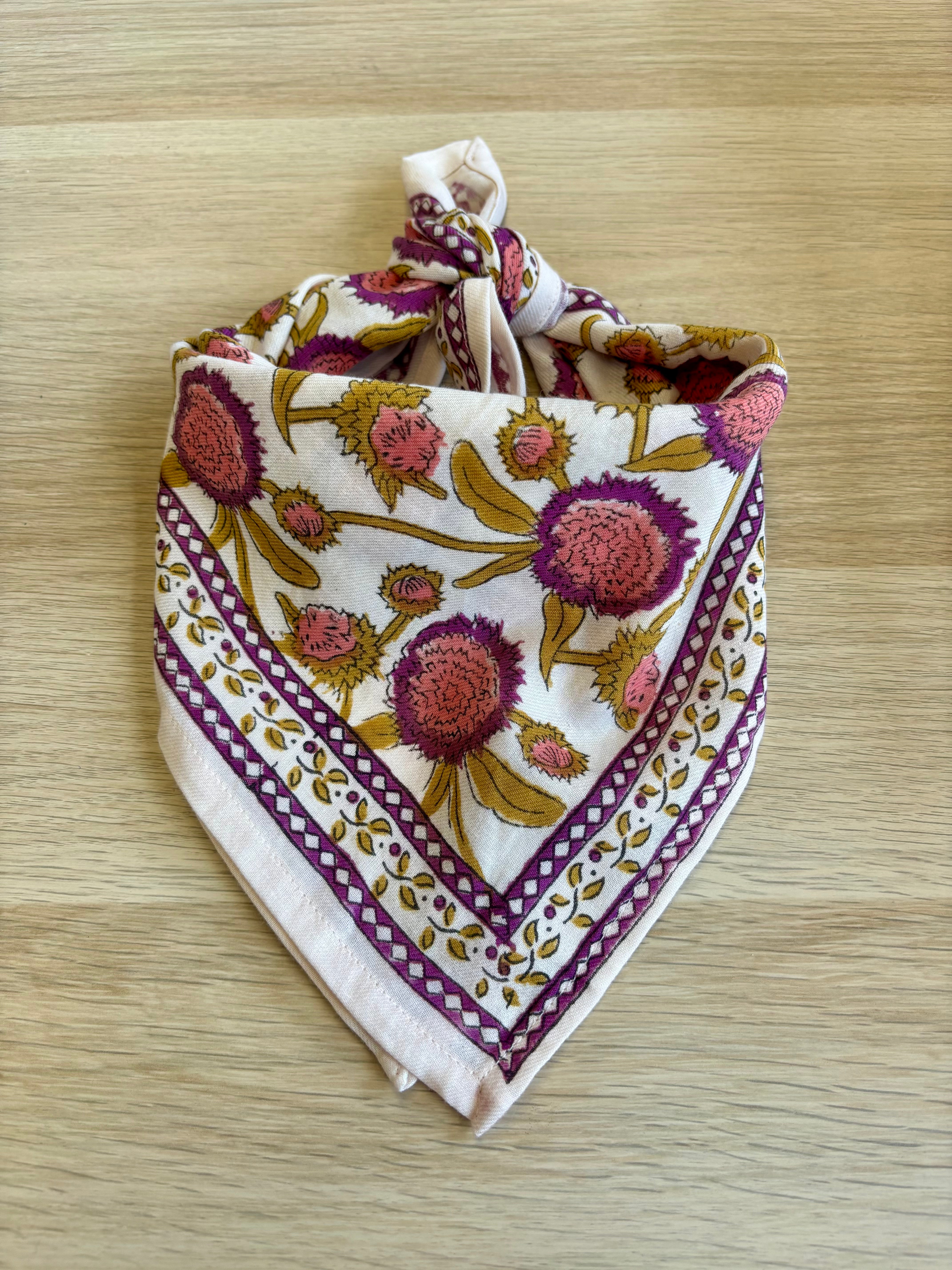 Foulards Bébé, Enfant Pink Pondichery 50 cm