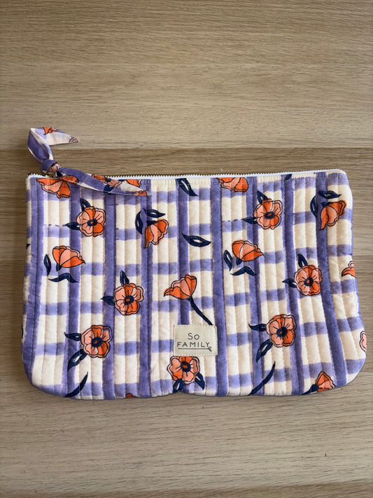 grande pochette Chennai Lilas