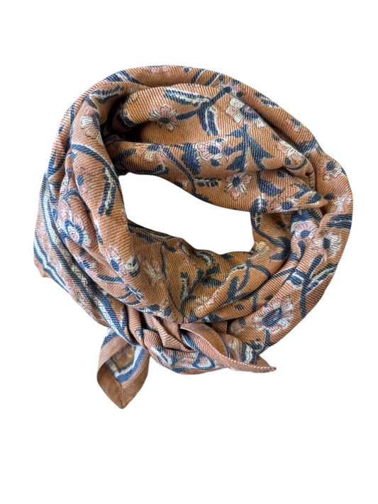 Foulard  Adulte Abricot  en Laine 100 cm