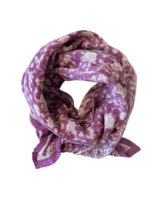 Foulard  Adulte Lilas en Laine 100 cm