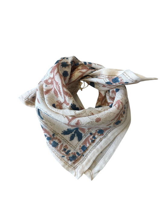 Foulard en Laine Prusse 50 cm