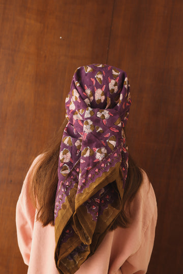 Foulard Adulte Chennai Prune