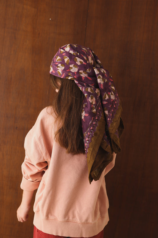 Foulard Adulte Chennai Prune