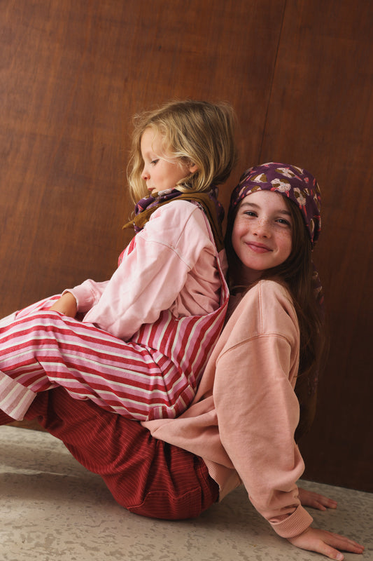 Duo Foulard Matchy Matchy 1 grand et 1 petit Chennai Prune