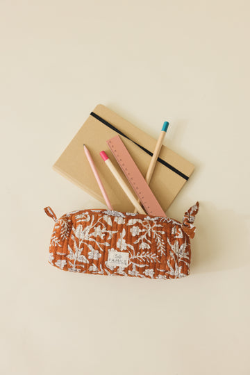 Trousse Écolier Calcutta caramel