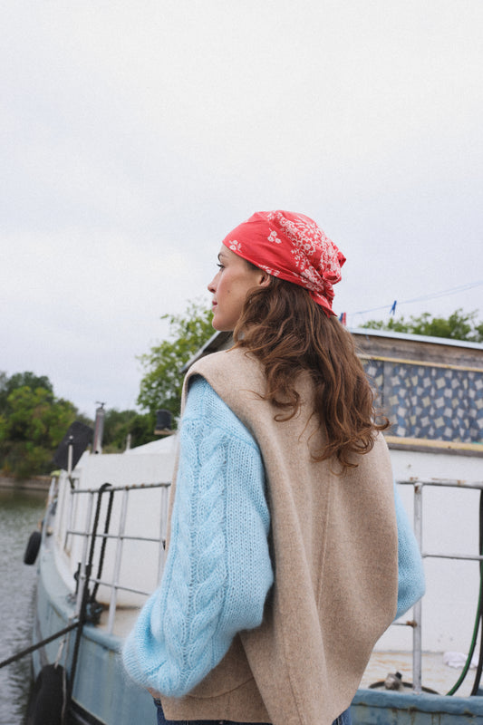 Foulard Kids Mysore bandana Corail