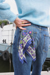Foulards Bébé, Enfant Delhi Lavande 5O cm