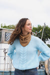 Écharpe Colette Rayures beige/camel