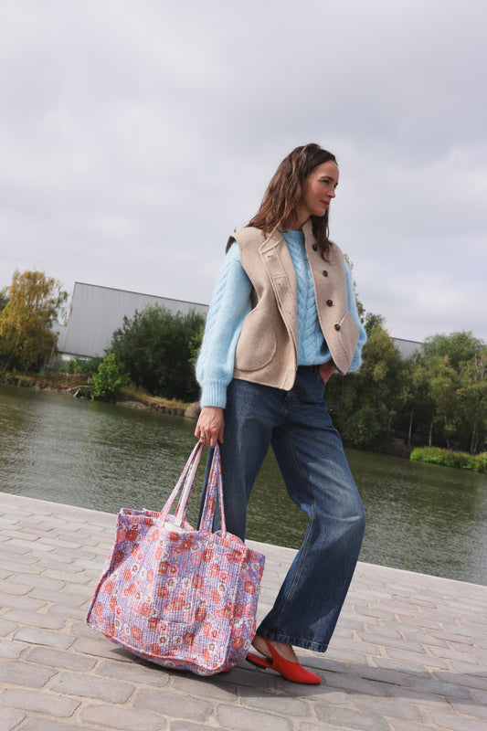Sac cabas Indore Lilas