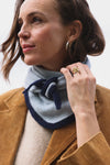 Écharpe Colette Bicolore bleu/marine